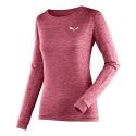 Sweatproof Salewa Women's Puez Melange Dry Tee Pink