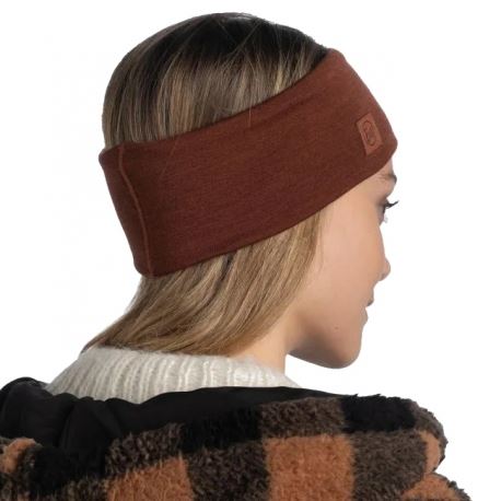 Κορδέλες Κεφαλής Buff Merino Wide Headband Solid Sienna