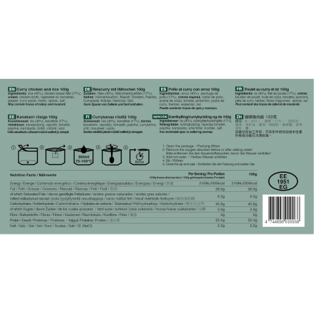 Nutrition Tactical Foodpack - Curry Chicken & Rice