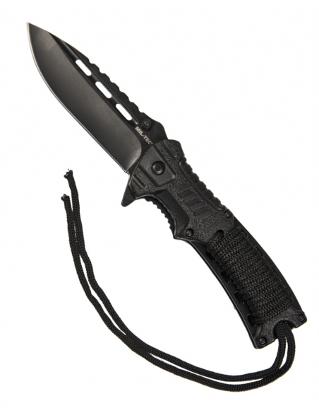 Knives Camo One Hand Knife Paracord with Fire Starter