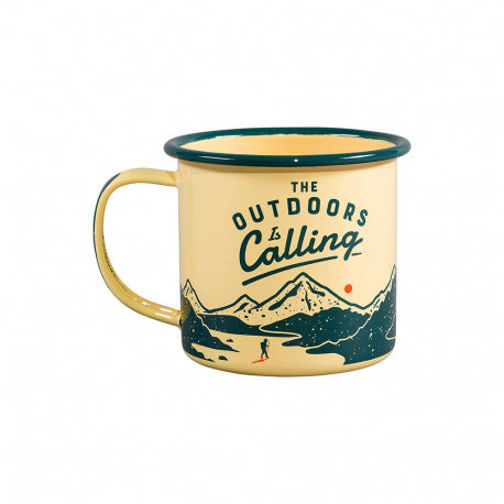 Mugs - Cups The Outdoors Is Calling Enamel Mug 0.33L Mugs - Cups The Outdoors Is Calling Enamel Mug 0.33L