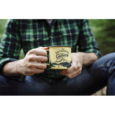 Mugs - Cups The Outdoors Is Calling Enamel Mug 0.33L Mugs - Cups The Outdoors Is Calling Enamel Mug 0.33L