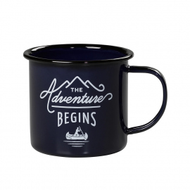 Mugs - Cups Navy Adventure Begins Enamel Mug 0.33L