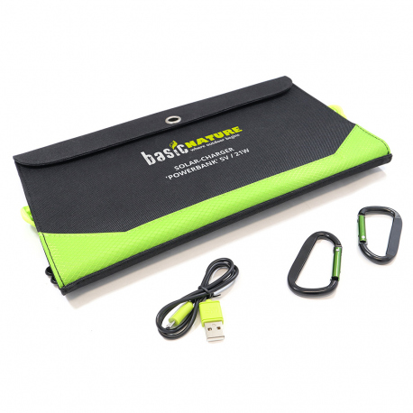 Lamps - Photovoltaics Solar Charger 5V / 21W - Powerbank 10000mAh