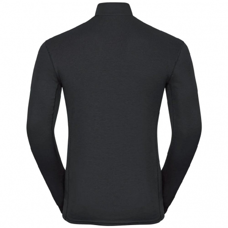 Thermal Baselayer Odlo Men's Warm Half-Zip Baselayer Top Black