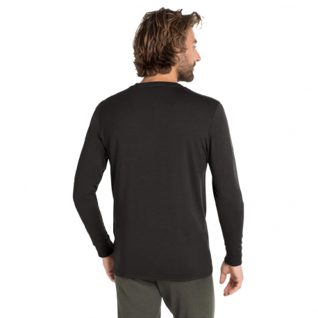 Thermal Baselayer Odlo Men's Merino Warm Baselayer Top Black