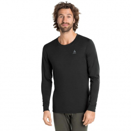 Thermal Baselayer Odlo Men's Merino Warm Baselayer Top Black 2