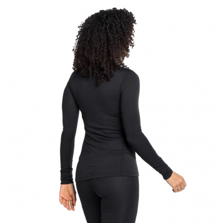 Thermal Baselayer Odlo Women's Merino Warm Baselayer Top Black