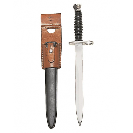 Collectibles Swiss M57 Bayonet with Leather Frog