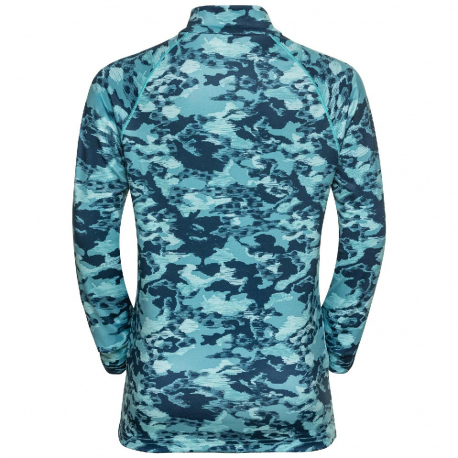 Μακρυμάνικες Odlo Kids Sesvenna Half-Zip Mid Layer Top Teal
