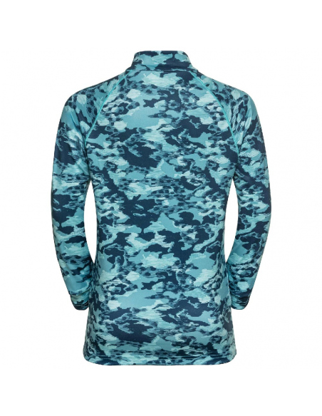 Μακρυμάνικες Odlo Kids Sesvenna Half-Zip Mid Layer Top Teal