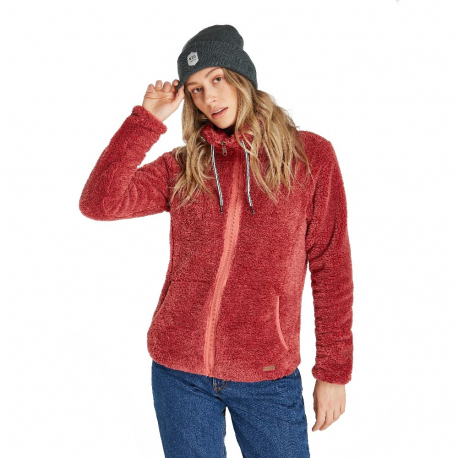 Fleece Protest Women's Riri Fleece Jacket Red