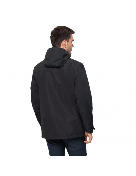 Τζάκετς Jack Wolfskin Men's Taubenberg 3in1 Jacket Black