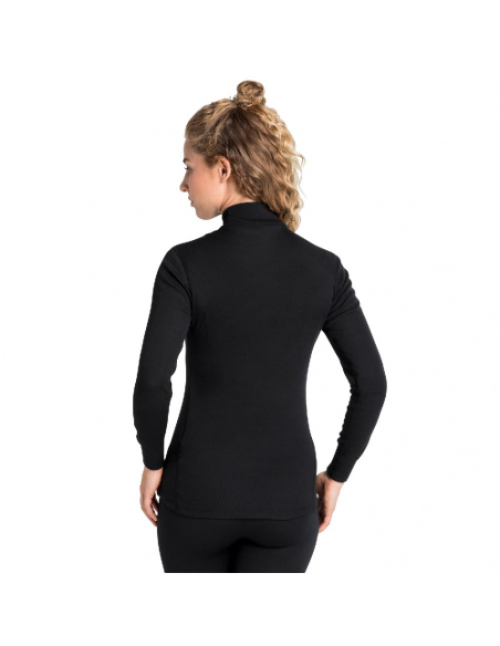 Thermal Baselayer Odlo Women's Warm Collar Baselayer Top Black