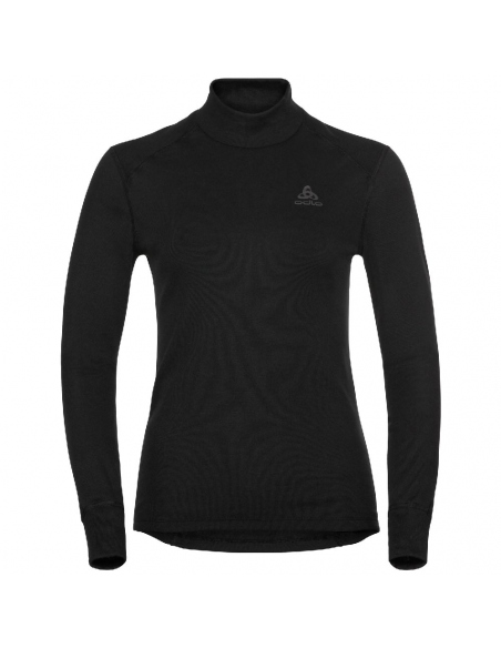 Thermal Baselayer Odlo Women's Warm Collar Baselayer Top Black