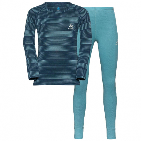 Ισοθερμικά Odlo Kids Warm Baselayer Set Blue