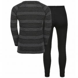Thermal Baselayer Odlo Kids Warm Baselayer Set Black 2