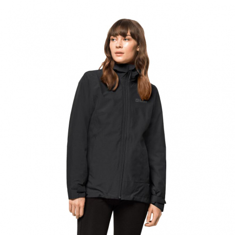 Τζάκετς Jack Wolfskin Women's Moonrise 3-in-1 Jacket Black