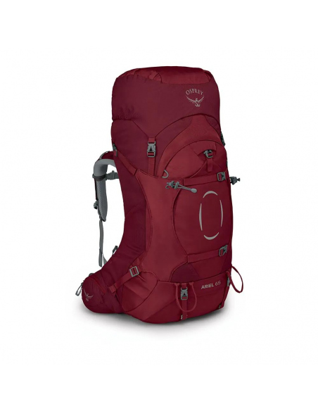 Hiking Backpacks Osprey Women's Ariel 65 Claret Red Backpack