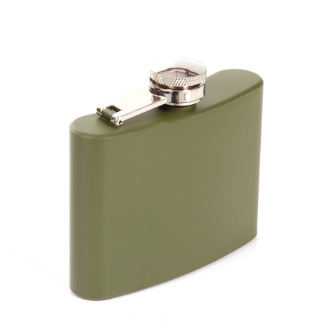 Stainless Steel Flask 4 oz Green
