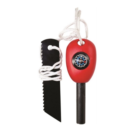 Fire Starters - Accessories Fireball Flint & Striker with Compass Mini