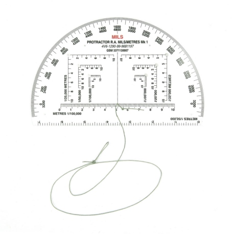 Compasses & GPS Military Protractor
