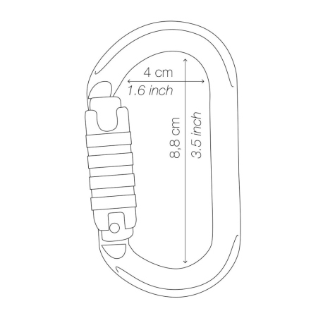 Κρίκοι Ασφαλείας Petzl Ok Ball Lock Carabiner