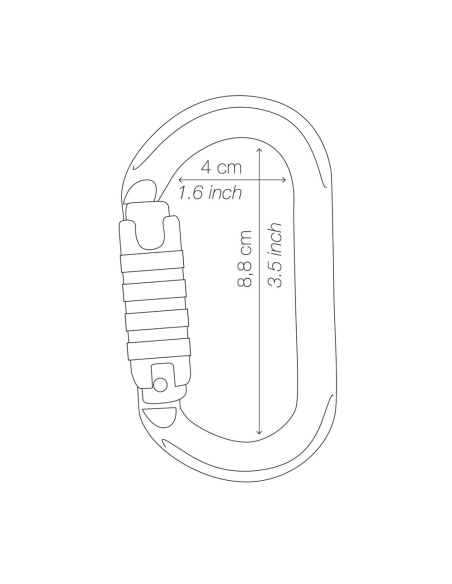 Κρίκοι Ασφαλείας Petzl Ok Ball Lock Carabiner
