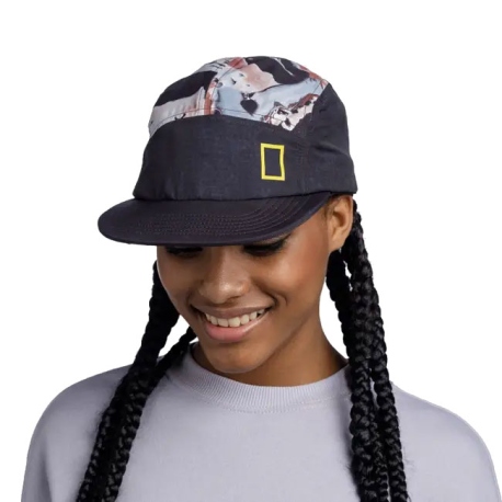 Hats Buff 5 Panel Explore Cap Reige