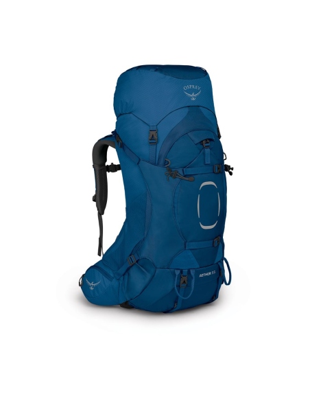 Hiking Backpacks Osprey Aether 55 Deep Water Blue