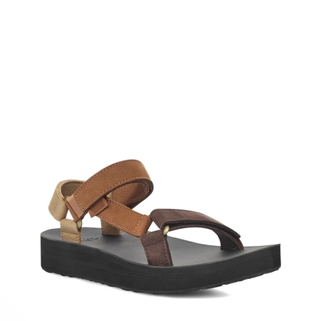 Sandals Teva Women's Midform Universal Leather Neutral