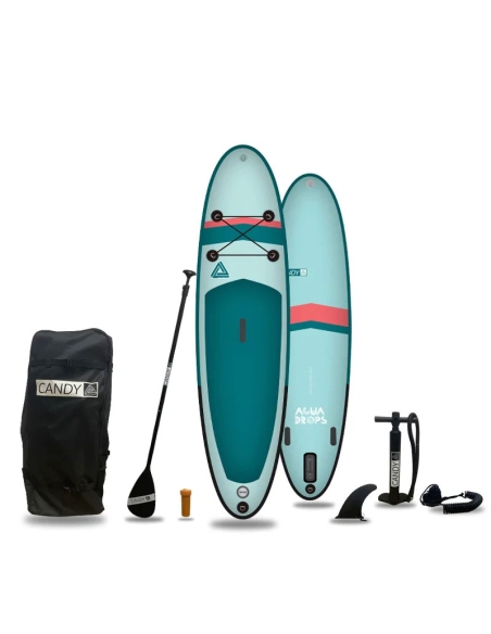 SUP SUP Aqua Drops Vector Green 10'8" - 3.25m