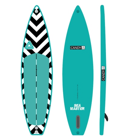 SUP Sea Master Black Stripes 11'6" - 3.5m