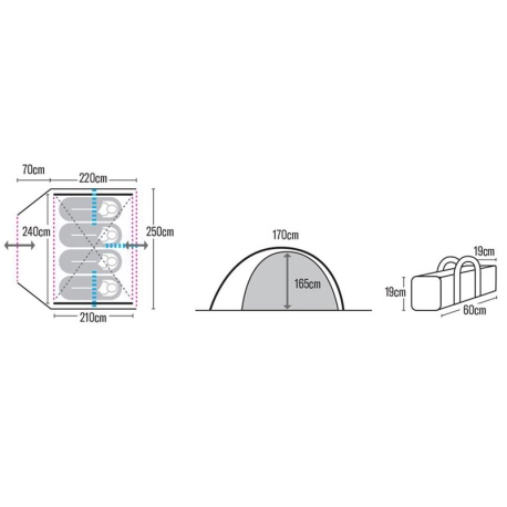 Αντίσκηνα / Σκηνές Hupa Celeste 4P