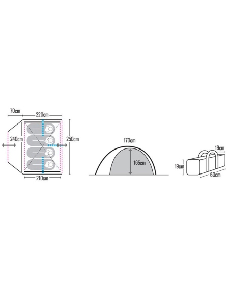 Αντίσκηνα / Σκηνές Hupa Celeste 4P