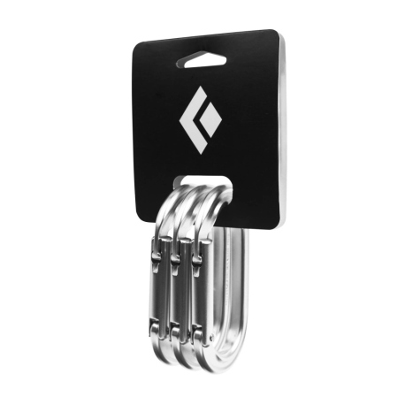 Κρίκοι Ασφαλείας Black Diamond Oval Keylock Carabiner 3-Pack