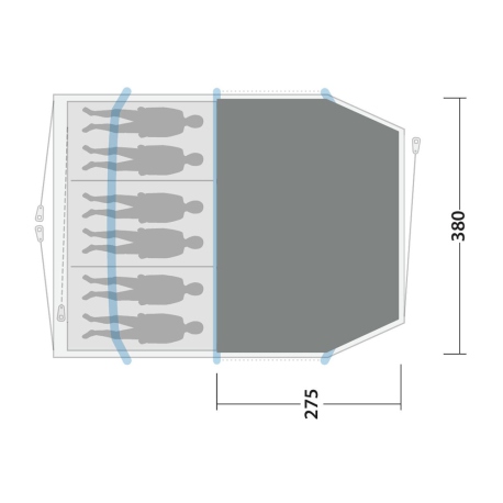 Tent Accessories - Spare Parts Outwell Starhill 6 Flat Woven Carpet