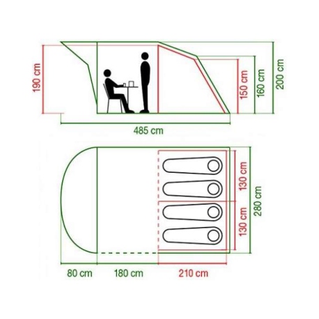 Tents Coleman Oak Canyon 4 BlackOut