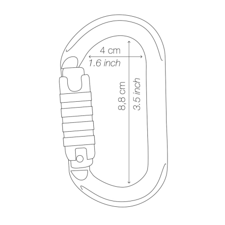 Κρίκοι Ασφαλείας Petzl Ok Triact Lock Carabiner