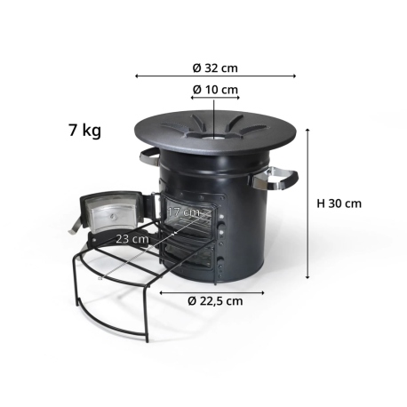 Καμινέτα - Ψησταριές Skadi Rocket Stove