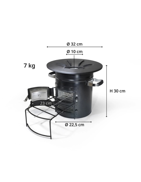 Καμινέτα - Ψησταριές Skadi Rocket Stove