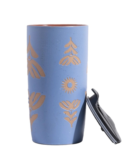 Hydration - Thermos - Bottles Cornflower Insulated Stoneware Mug 295ml