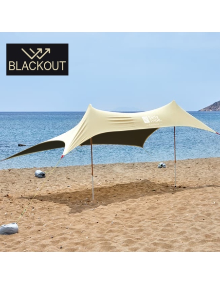 Beach Tents Salty Tribe Aeolians Elastic Beach Tent 3 x 2.5 m Blackout