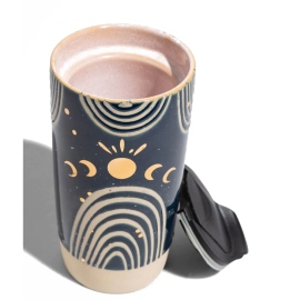 Υδροδοχεία - Θερμός - Παγούρια Nightfall Blue Insulated Stoneware Mug 295ml 2