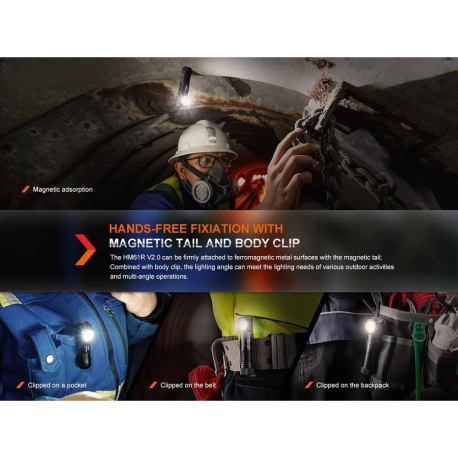 Φακοί Κεφαλής Fenix HM61R V2.0 Headlamp 1600 Lumens