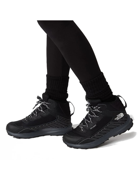 Μπότες - Ορειβατικά The North Face Teens Fastpack WP Mid Black