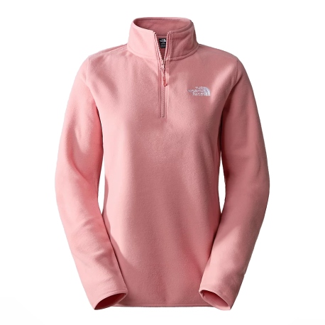 The North Face Women's 100 Glacier 1/4 Zip Rose