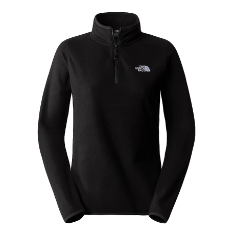 The North Face Women's 100 Glacier 1/4 Zip Black