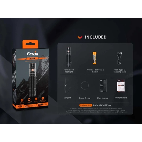 Flashlights Fenix E35R Flashlight 3100 Lumens