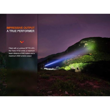 Flashlights Fenix HT32 Flashlight 2500 Lumens